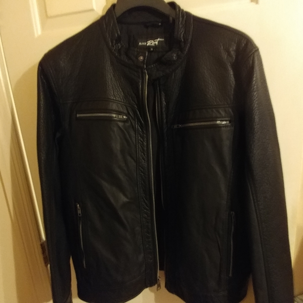 Black rivet XL motorcycle jacket